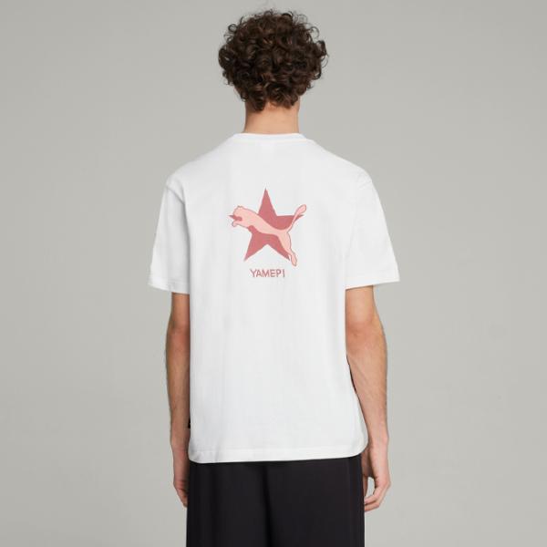 Футболка для мужчин Puma X Yamepi Graphic Tee 100% хлопок/ White photo 4