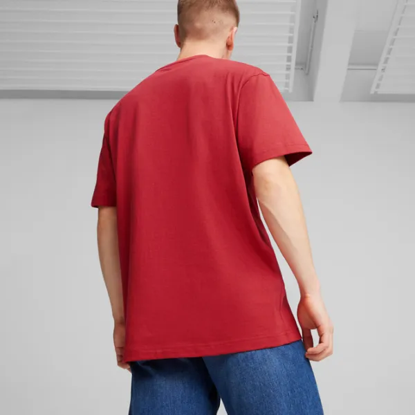 Футболка для мужчин Puma Basketball Nostalgia Graphic Tee Club 100% хлопок/ Красный photo 4