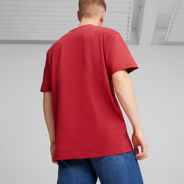 Футболка для мужчин Puma Basketball Nostalgia Graphic Tee Club 100% хлопок/ Красный photo 4