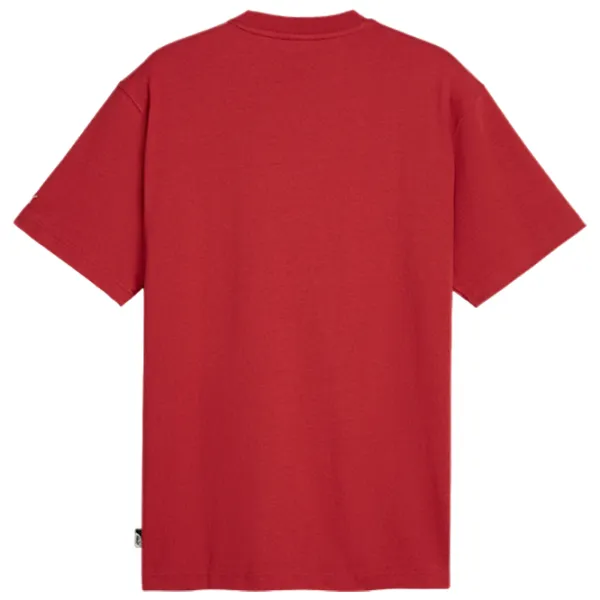 Tricou pentru bărbați Puma Basketball Nostalgia Graphic Tee Club 100% bumbac/ Red photo 2
