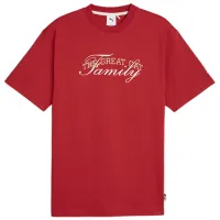 Tricou pentru bărbați Puma Basketball Nostalgia Graphic Tee Club 100% bumbac/ Red