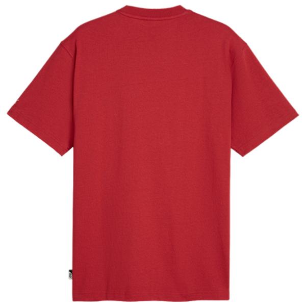 Tricou pentru bărbați Puma Basketball Nostalgia Graphic Tee Club 100% bumbac/ Red photo 2