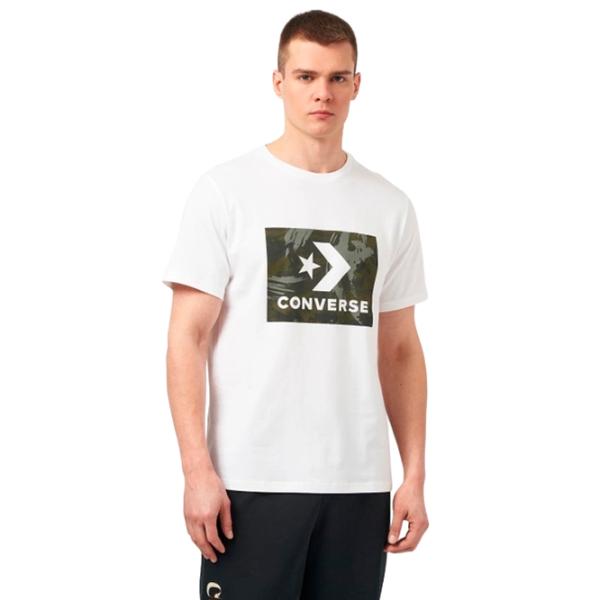 Tricou pentru bărbați Converse Star Chevron Brush Stroke Knock Out Camo Fill 100% bumbac/ White photo 1 Tricou pentru bărbați Converse Star Chevron Brush Stroke Knock Out Camo Fill 100% bumbac/ White photo 1