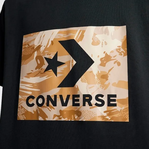 Tricou pentru bărbați Converse Star Chevron Brush Stroke Knock Out Camo Fill 100% bumbac/ Black photo 4 Tricou pentru bărbați Converse Star Chevron Brush Stroke Knock Out Camo Fill 100% bumbac/ Black photo 4