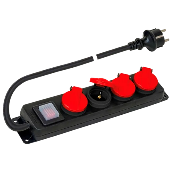 Удлинитель Scame PP2508 1.5 м Black photo 1