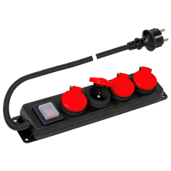 Удлинитель Scame PP2508 1.5 м Black photo 1