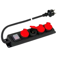 Удлинитель Scame PP2508 1.5 м Black