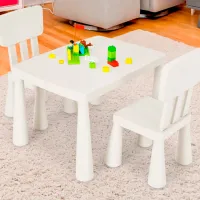 Set de mobilă pentru copii Costway HW66810WH White / unisex photo 2