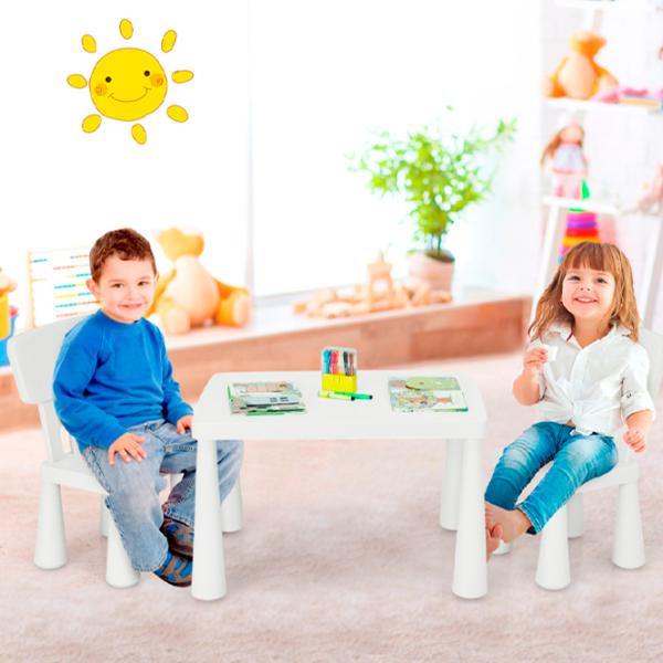 Set de mobilă pentru copii Costway HW66810WH White / unisex photo 4 Set de mobilă pentru copii Costway HW66810WH White / unisex photo 4