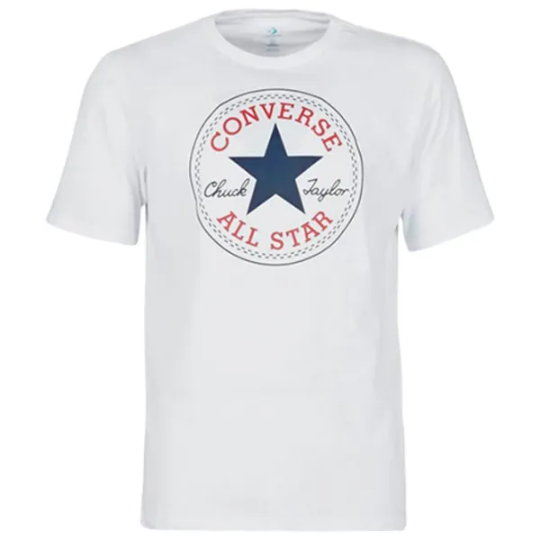 Tricou Unisex Converse Chuck Patch Tee 100% bumbac/ White photo 1 Tricou Unisex Converse Chuck Patch Tee 100% bumbac/ White photo 1