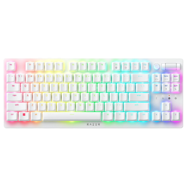 Tastatură Razer DeathStalker V2 Pro TKL Fără fir + Cu fir/ White photo 1