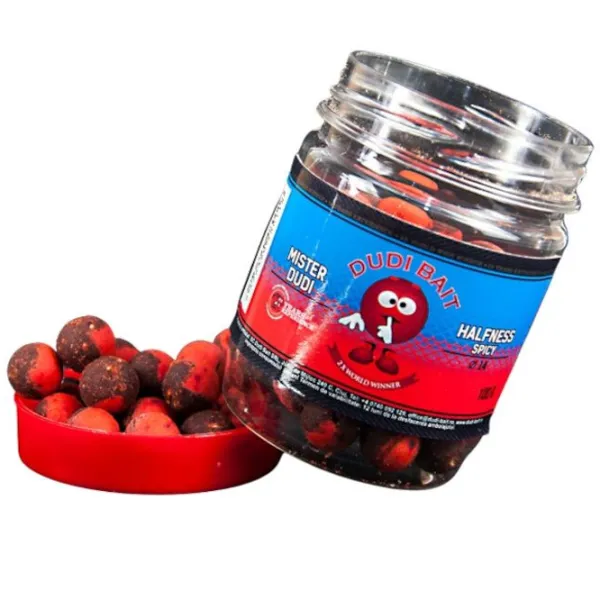Aluat pufat Dudi Bait HALFNESS SPICY Spicy/ 100 g/ 14 mm photo 1 Aluat pufat Dudi Bait HALFNESS SPICY Spicy/ 100 g/ 14 mm photo 1