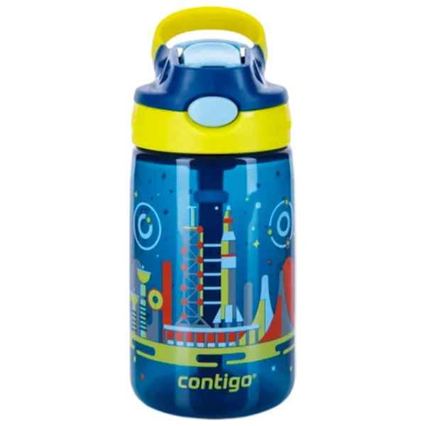 Sticluță cu pai Contigo Gizmo 420 ml 12 luni/ Silicon/ Blue photo 1