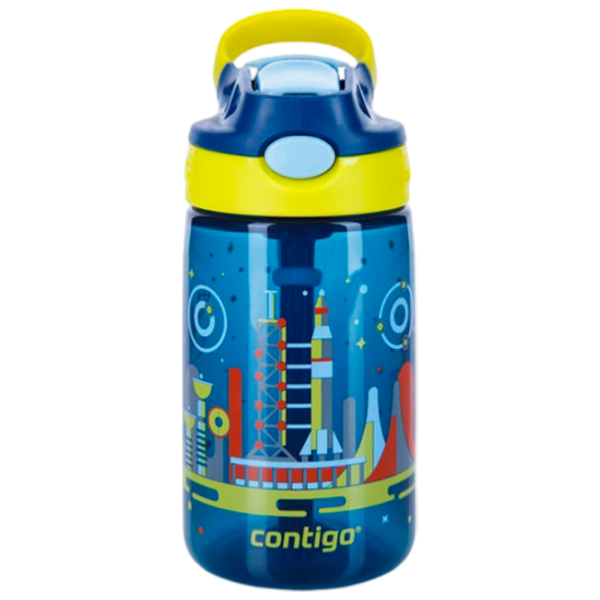 Sticluță cu pai Contigo Gizmo 420 ml 12 luni/ Silicon/ Blue photo 1
