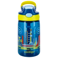 Sticluță cu pai Contigo Gizmo 420 ml 12 luni/ Silicon/ Blue