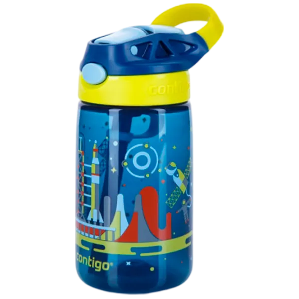 Sticluță cu pai Contigo Gizmo 420 ml 12 luni/ Silicon/ Blue photo 2