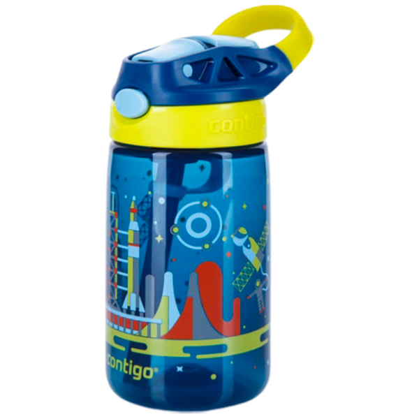 Sticluță cu pai Contigo Gizmo 420 ml 12 luni/ Silicon/ Blue photo 2