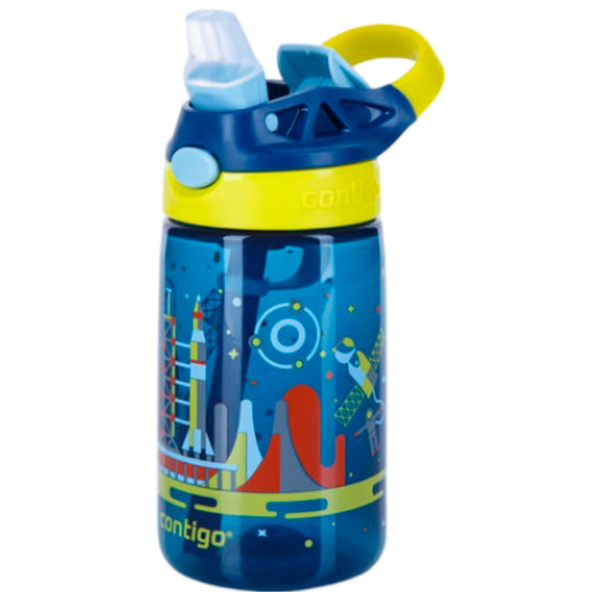 Sticluță cu pai Contigo Gizmo 420 ml 12 luni/ Silicon/ Blue photo 3