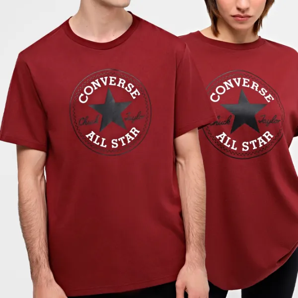 Футболка унисекс Converse Chuck Patch Tee 100% хлопок/ Красный photo 2