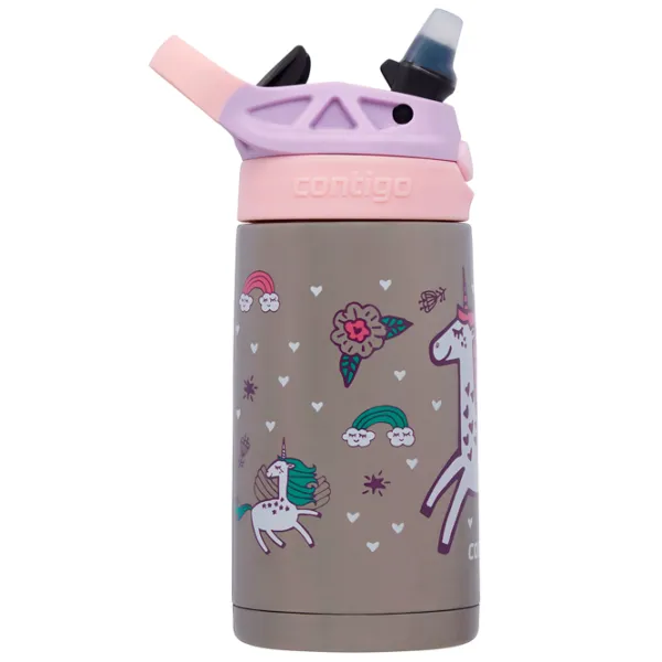 Бутылочка с соломинкой Contigo Easy Clean SS 380 мл 12 месяцев/ Силикон/ Pink photo 3