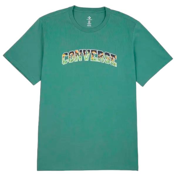 Tricou pentru bărbați Converse Floral Infill Tee 100% bumbac/ Teal photo 1 Tricou pentru bărbați Converse Floral Infill Tee 100% bumbac/ Teal photo 1