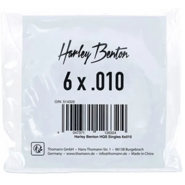Coardă Harley Benton HQS Singles 010 Silver/ Oțel photo 1