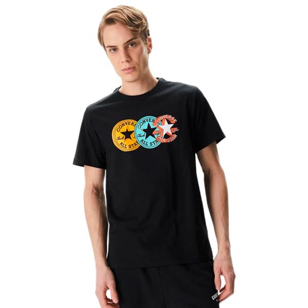 Tricou pentru bărbați Converse Chuck Patch Distort Tee 100% bumbac/ Black photo 1 Tricou pentru bărbați Converse Chuck Patch Distort Tee 100% bumbac/ Black photo 1