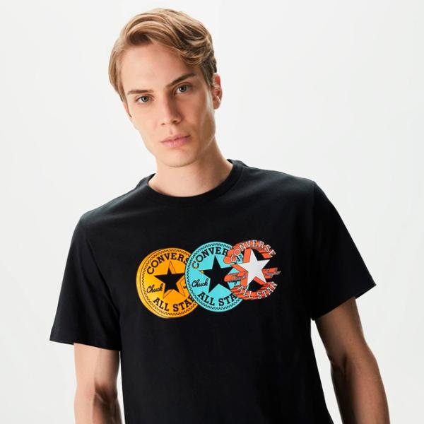 Tricou pentru bărbați Converse Chuck Patch Distort Tee 100% bumbac/ Black photo 3 Tricou pentru bărbați Converse Chuck Patch Distort Tee 100% bumbac/ Black photo 3