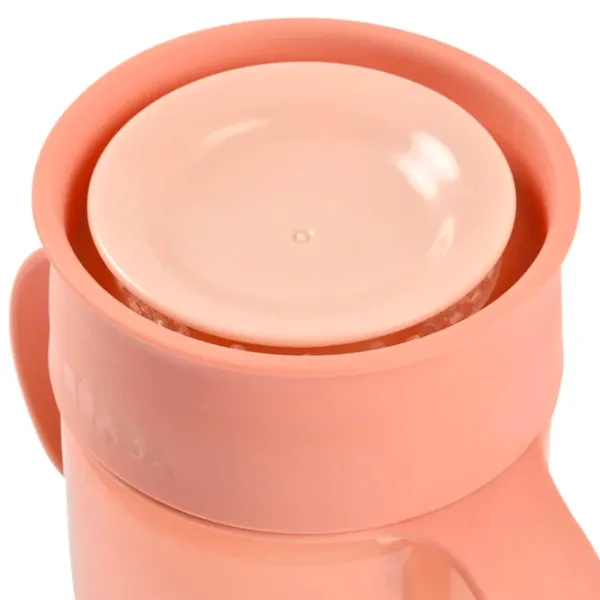 Sticluță cu pai Beaba B913571 340 ml 12 luni/ Polipropilenă/ Pink photo 3