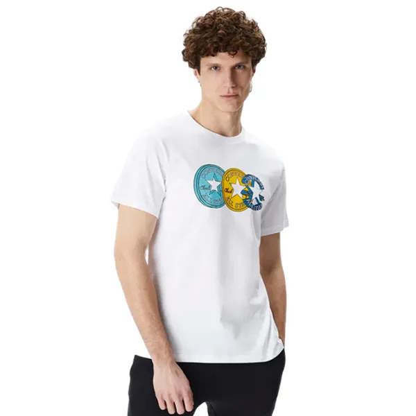 Футболка для мужчин Converse Chuck Patch Distort Tee 100% хлопок/ White photo 1 Футболка для мужчин Converse Chuck Patch Distort Tee 100% хлопок/ White photo 1