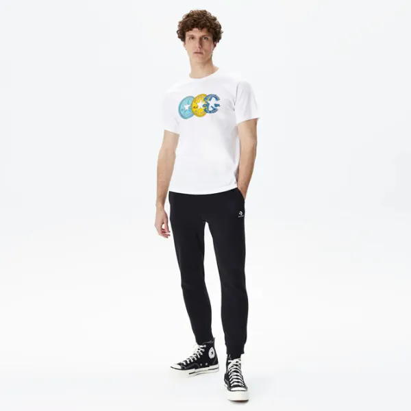 Футболка для мужчин Converse Chuck Patch Distort Tee 100% хлопок/ White photo 3 Футболка для мужчин Converse Chuck Patch Distort Tee 100% хлопок/ White photo 3