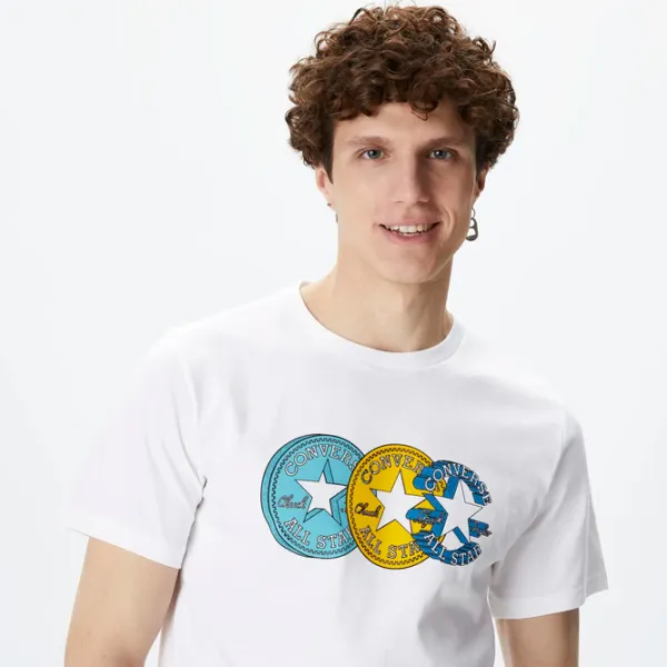 Футболка для мужчин Converse Chuck Patch Distort Tee 100% хлопок/ White photo 4 Футболка для мужчин Converse Chuck Patch Distort Tee 100% хлопок/ White photo 4