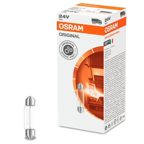 Автомобильная лампа Osram OS-6421 Накал/ C3W/ SV8.5-8/ 3 Вт photo 1 Автомобильная лампа Osram OS-6421 Накал/ C3W/ SV8.5-8/ 3 Вт photo 1
