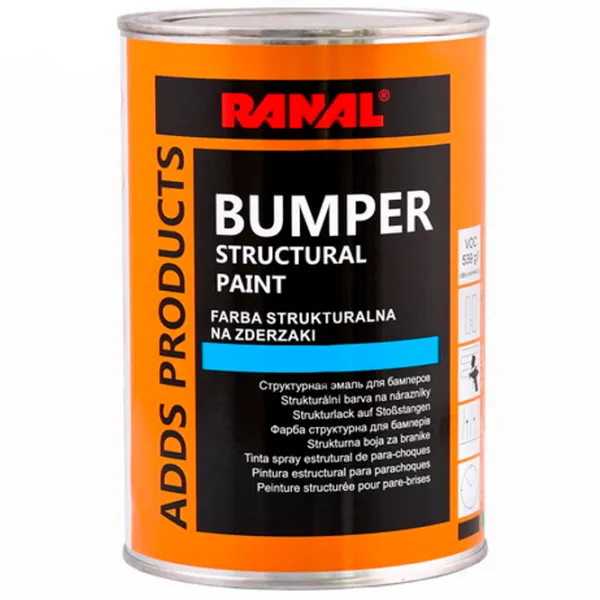 Vopsea auto Ranal Bumper paint 1000 ml/ Pentru plastic photo 1 Vopsea auto Ranal Bumper paint 1000 ml/ Pentru plastic photo 1