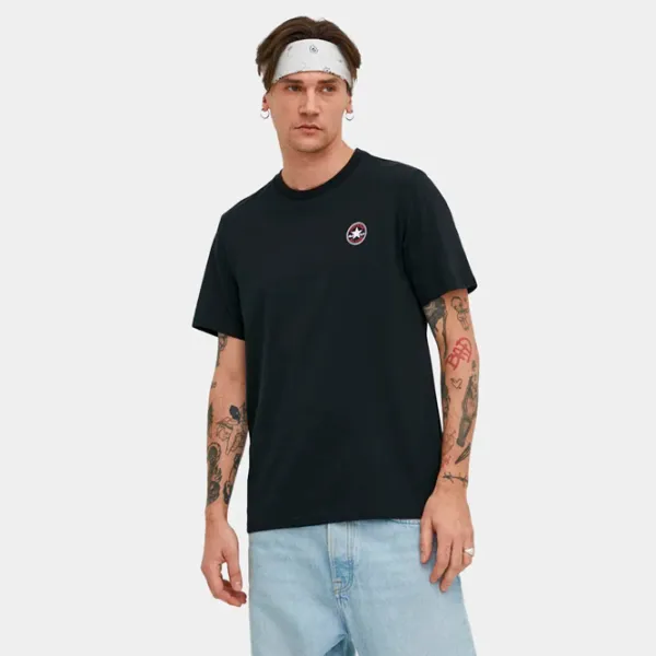 Tricou pentru bărbați Converse Mini Chuck Patch Tee 100% bumbac/ Black photo 2 Tricou pentru bărbați Converse Mini Chuck Patch Tee 100% bumbac/ Black photo 2