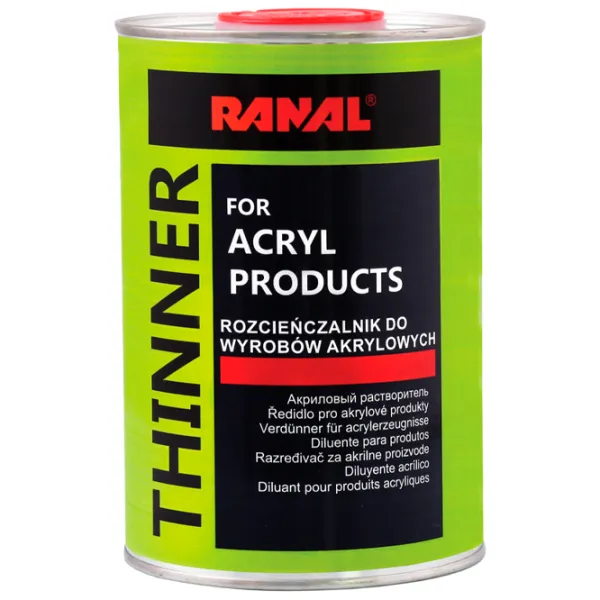 Dizolvant Ranal Thinner 1000 ml/ Pentru produse acrilice photo 1 Dizolvant Ranal Thinner 1000 ml/ Pentru produse acrilice photo 1