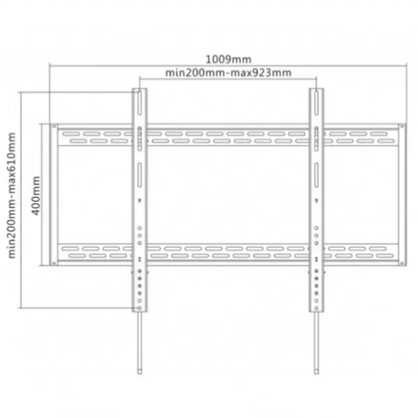 Suport TV Reflecta PLANO Flat 100-9060 VESA 900 x 600 mm photo 2