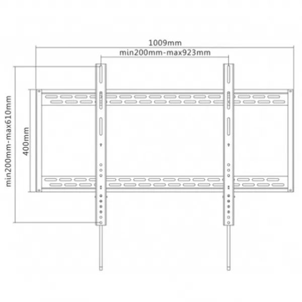 Suport TV Reflecta PLANO Flat 100-9060 VESA 900 x 600 mm photo 2