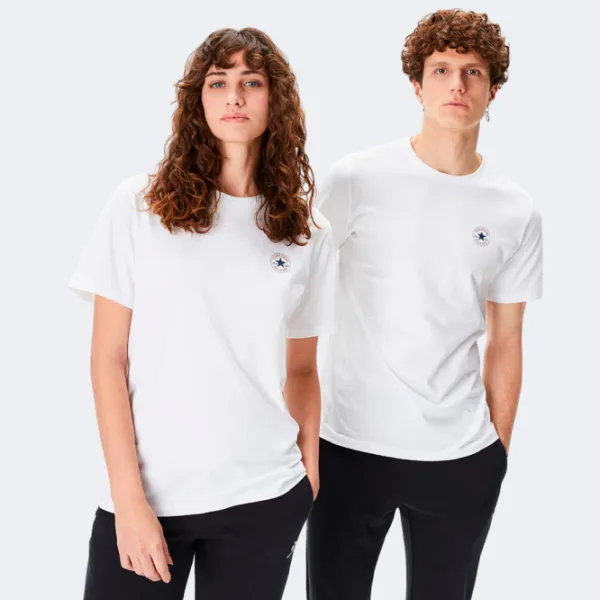 Футболка унисекс Converse Mini Chuck Patch Tee 100% хлопок/ White photo 2 Футболка унисекс Converse Mini Chuck Patch Tee 100% хлопок/ White photo 2