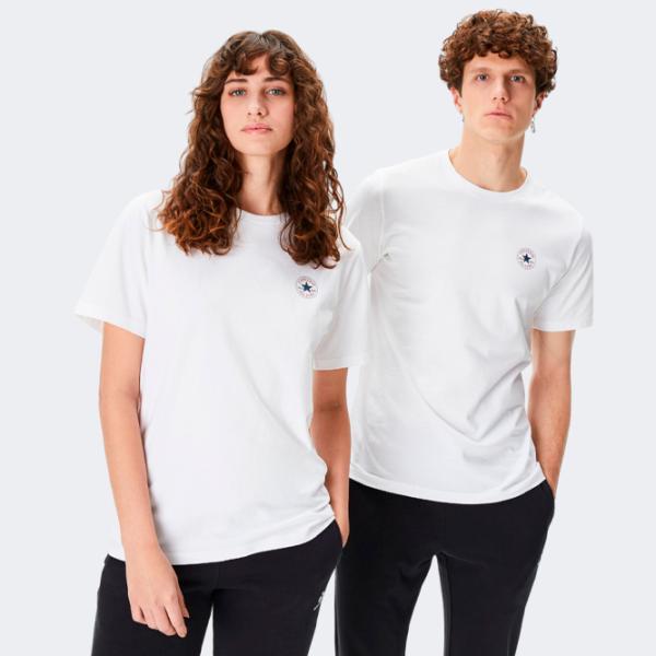 Футболка унисекс Converse Mini Chuck Patch Tee 100% хлопок/ White photo 2 Футболка унисекс Converse Mini Chuck Patch Tee 100% хлопок/ White photo 2