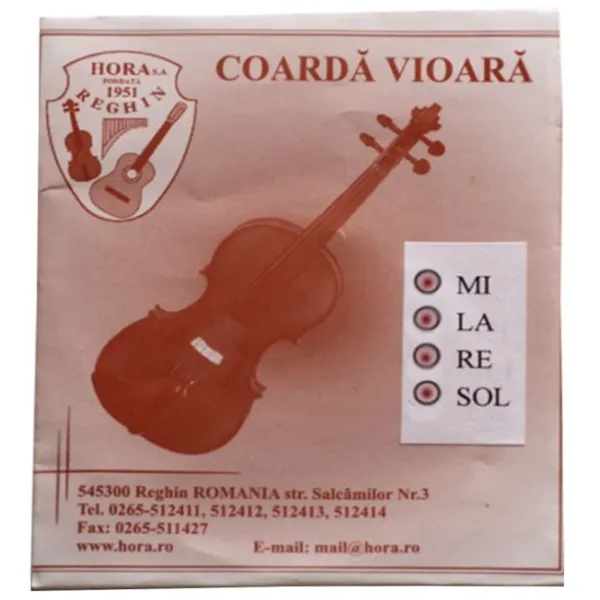 HORA CR NI SET CORZI VIOARA Silver/ Oțel photo 1