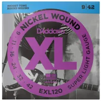 Coardă D'Addario EXL120 Silver/ Nichel