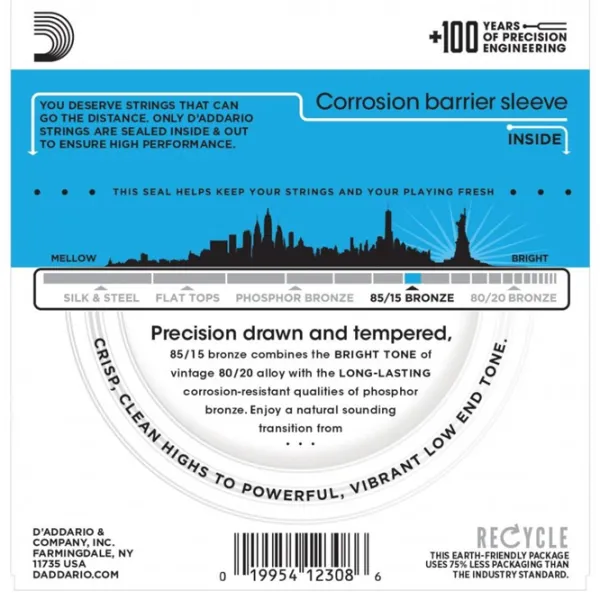 Coardă D'Addario EZ 910 Silver/ Bronz photo 3