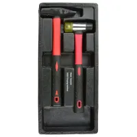 Set ciocane pentru lăcătuși Geko G10832I Oțel/ Fibră de sticlă