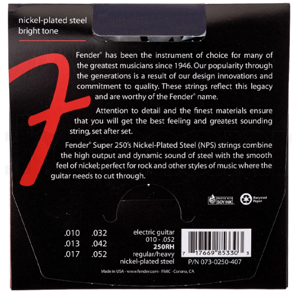 Скакалка Fender 250RH Серебристый/ Никель photo 2