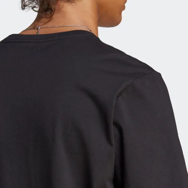 Футболка для мужчин Adidas Essentials Single Jersey Embroidered Small Logo 100% хлопок/ Black photo 6