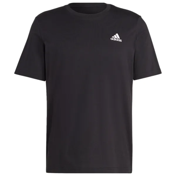 Tricou pentru bărbați Adidas Essentials Single Jersey Embroidered Small Logo 100% bumbac/ Black photo 1