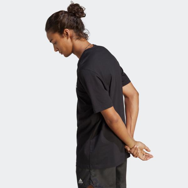 Tricou pentru bărbați Adidas Essentials Single Jersey Embroidered Small Logo 100% bumbac/ Black photo 3