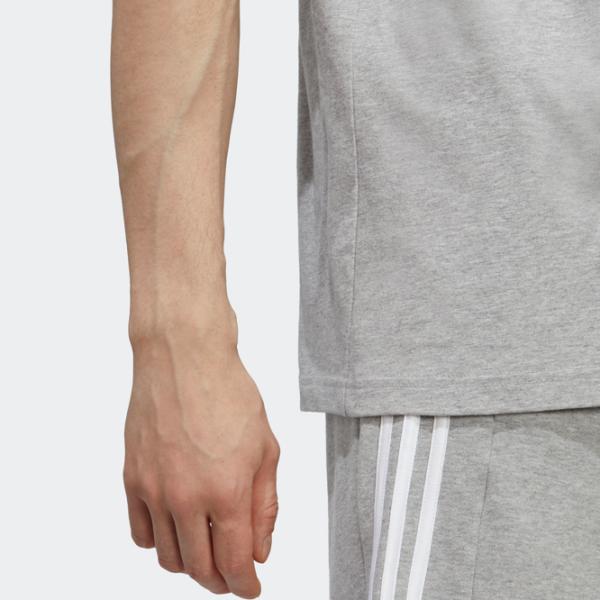 Tricou pentru bărbați Adidas Essentials Single Jersey Embroidered Small Logo 100% bumbac/ Gray photo 6