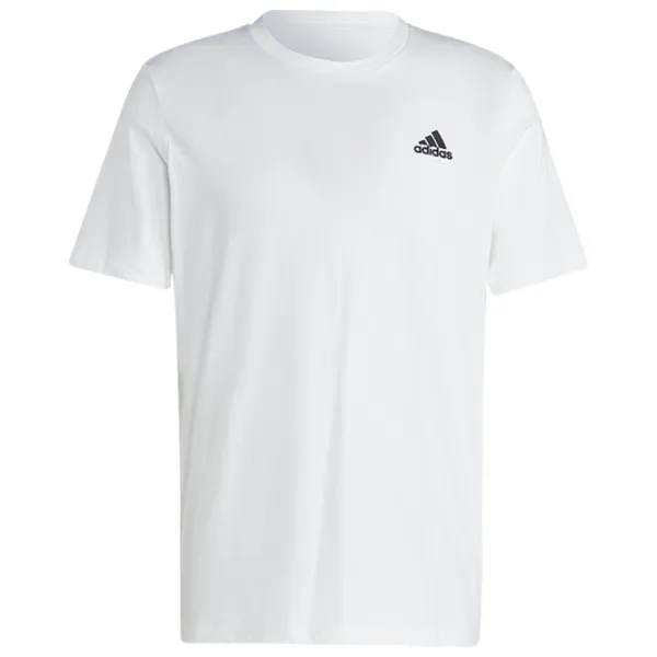 Tricou pentru bărbați Adidas Essentials Single Jersey Embroidered Small Logo 100% bumbac/ White photo 1